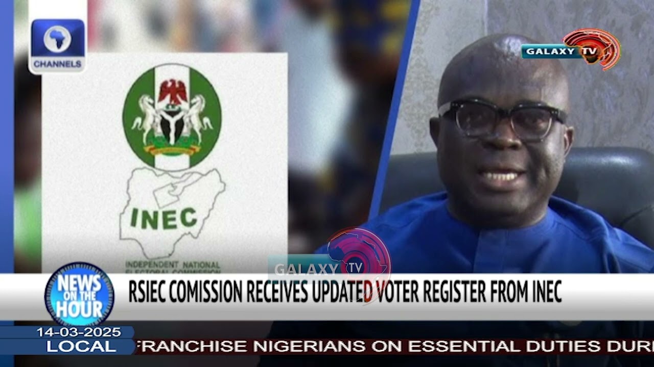 RSIEC COMMISSION RECEIVES UPDATED VOTER REGISTER FROM INEC