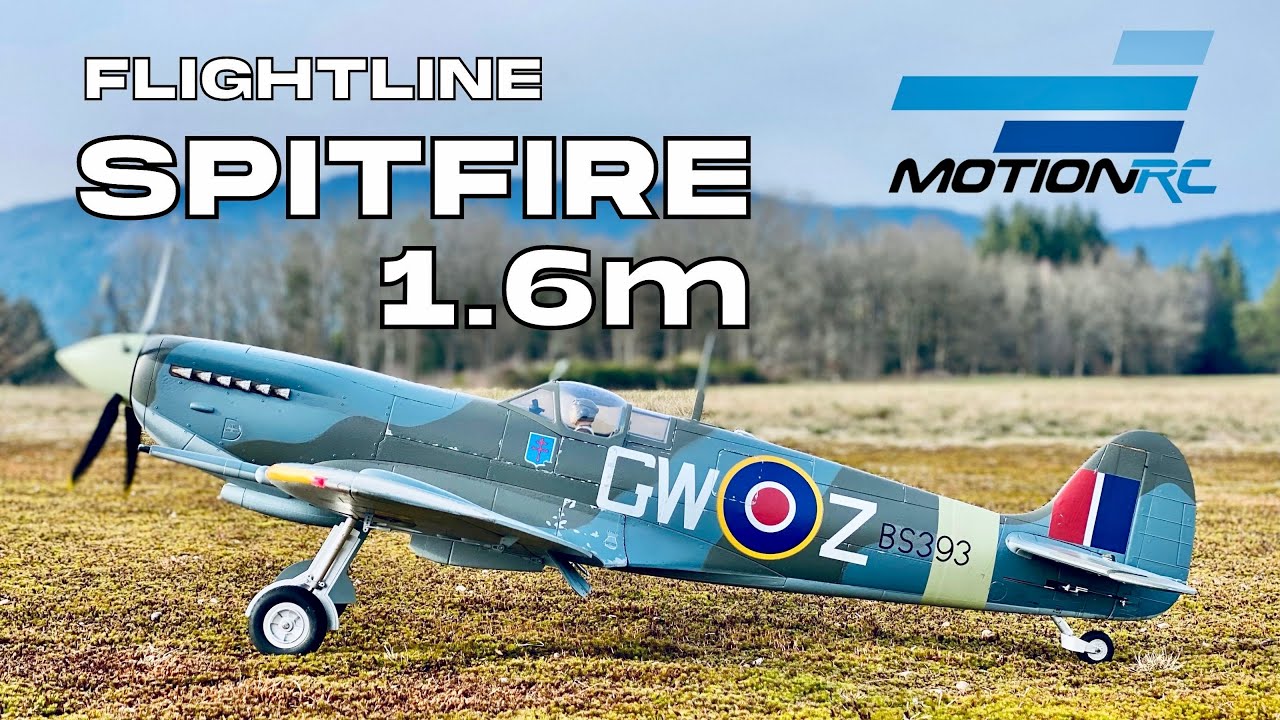 Flightline Spitfire 1600mm | AEROBATICS & TOUCH’N’GO FLIGHT (English/Français) 4K 60fps