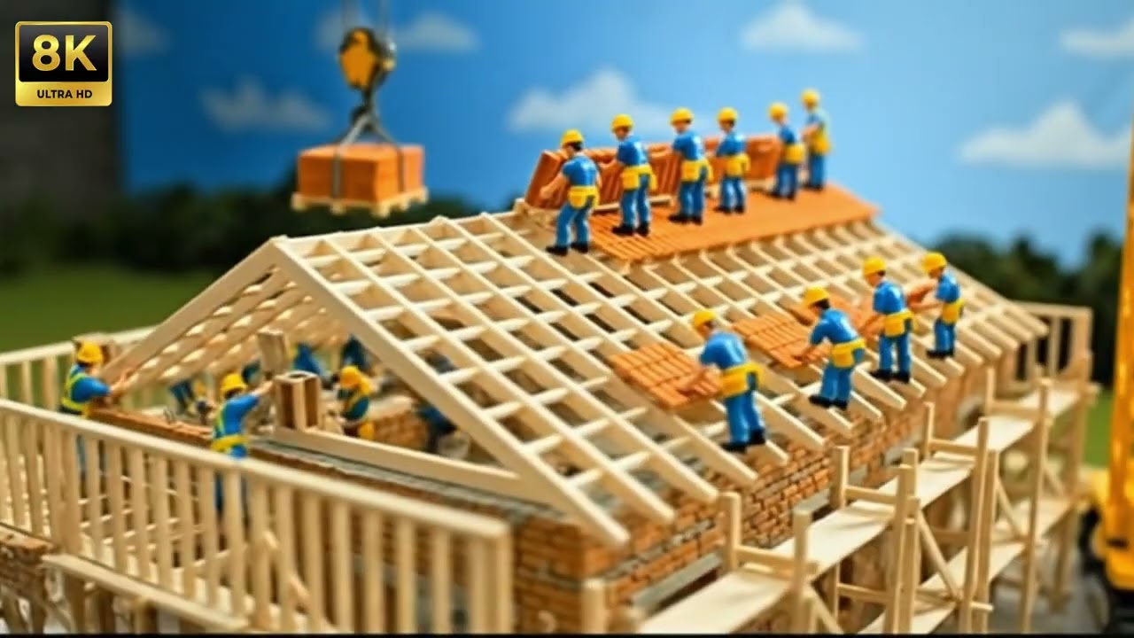 Building a Two-Story Garden Villa – Miniature Construction Process