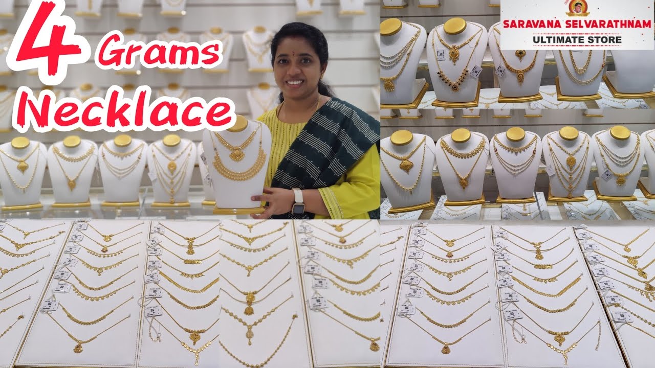 4Grams Light Weight Necklace/Saravana Selvarathinam Ultimate Store Kerala, Kolkata & Dubai Necklace