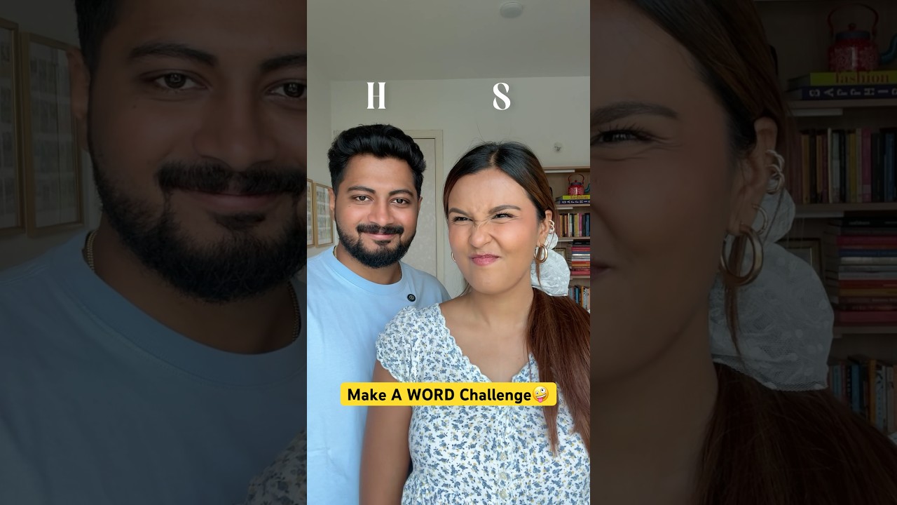 Make a WORD On The Spot🤪 #shorts #challenge #couple