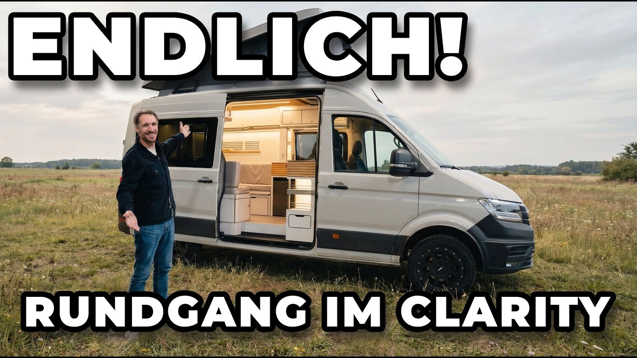 VANING Clarity – Rundgang & Vorstellung des Camper-Konzepts auf VW Crafter 4Motion L3H3