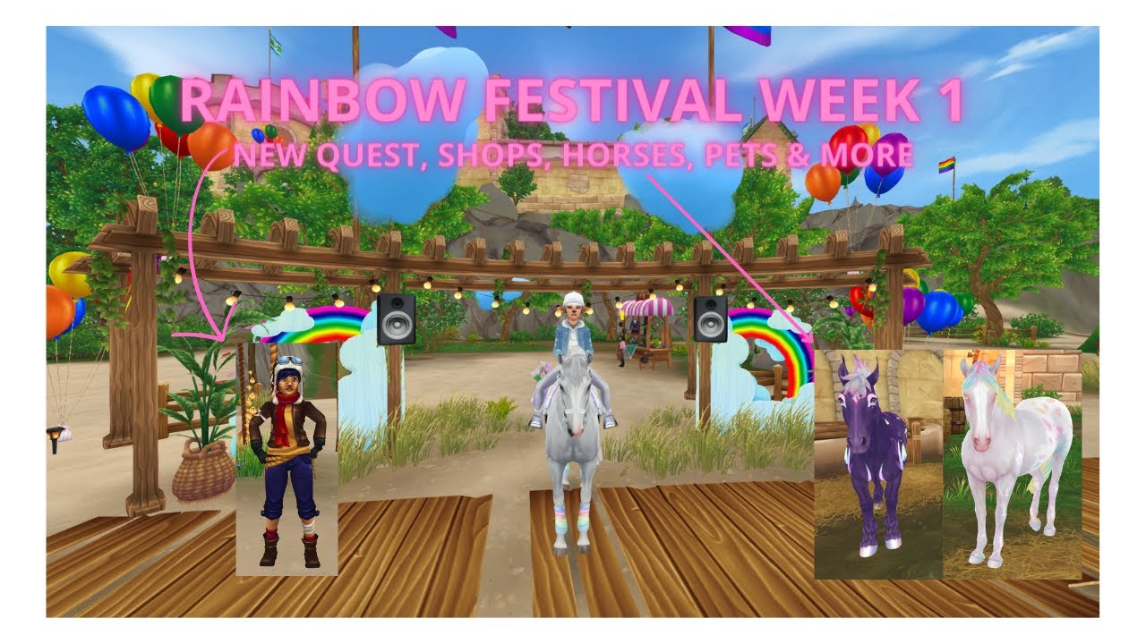RAINBOW FESTIVAL 2024 WEEK 1 *NEW QUEST, SHOPS, HORSES* & MORE