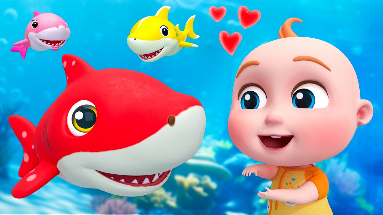 ベイビーシャーク 🦈 Baby Shark Doo Doo🦈 日本語のうた| どうぶつのうた | 子供の歌と童謡 | こどものうた | Pulka - 子どもの童謡