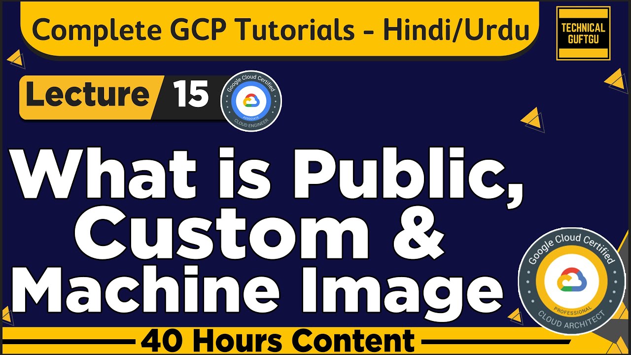 What is Public image, Custom Image & Machine Image in GCP-Hindi/Urdu | Lec-15 | GCP tutorials