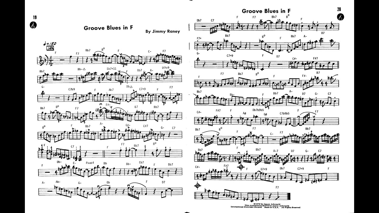 Groove Blues In F - Jimmy Raney (Play Along)