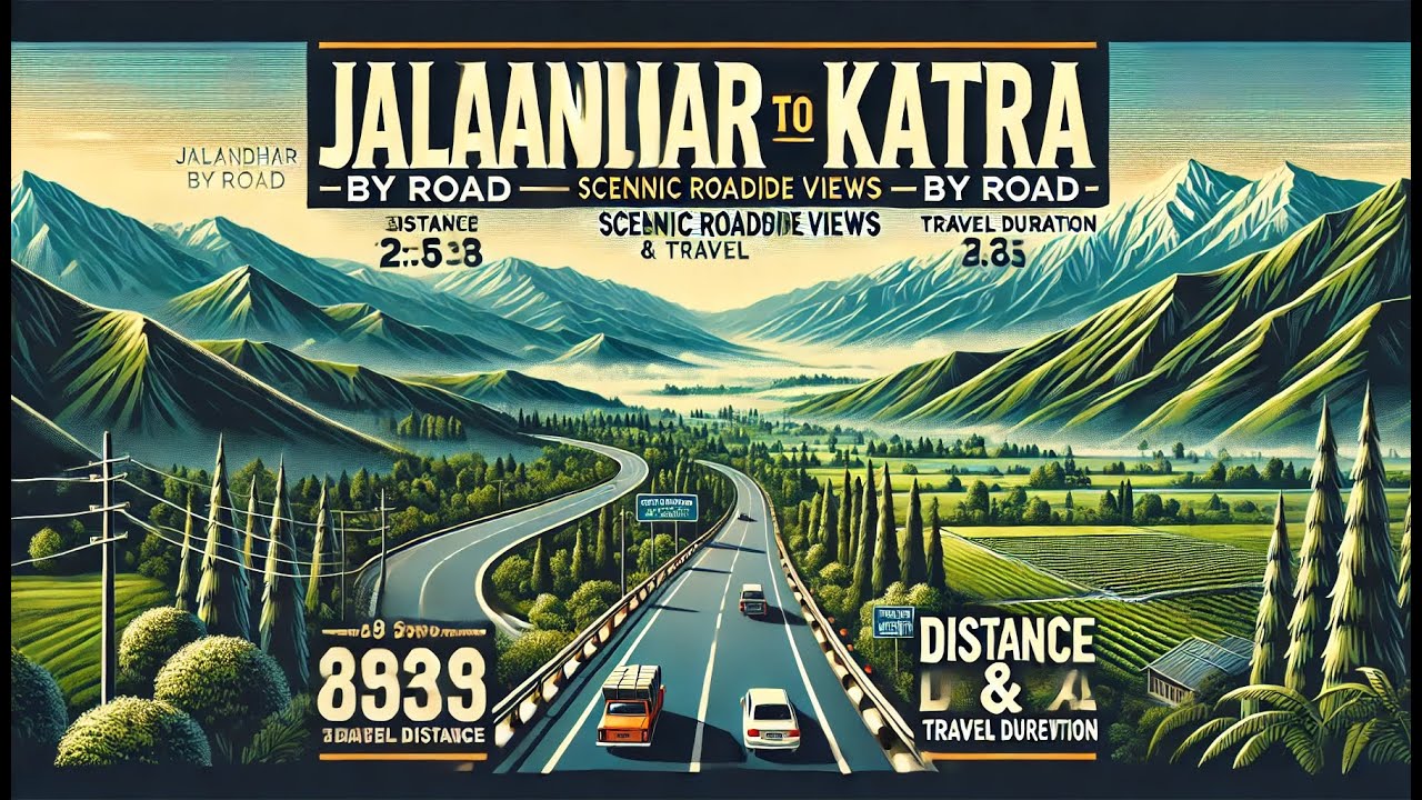 🚗 Jalandhar to Katra by Road | Scenic Roadside Views | Distance & Travel Duration