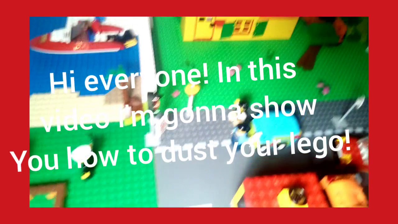 Tutorial: how to dust your lego ! Easy and cheap.