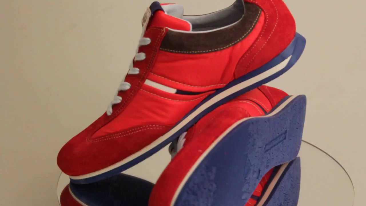 Floris van Bommel Brandweer Sneaker 16211/00 veterschoen rood