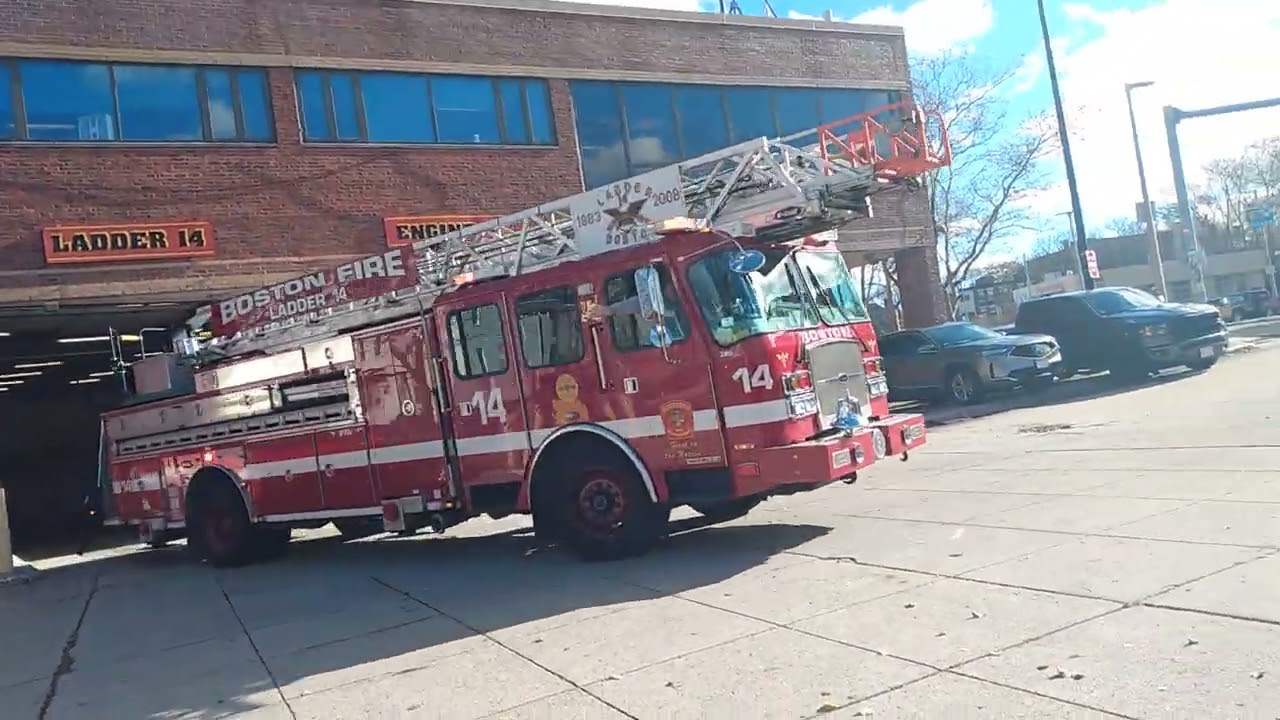 Boston fire department responding. Engine 41 & Ladder 14