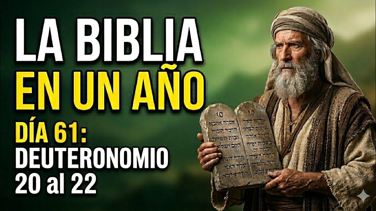 LA BIBLIA EN UN AÑO - 2 de Marzo 2026 (DÍA 61 - DEUTERONOMIO 20 al 22)