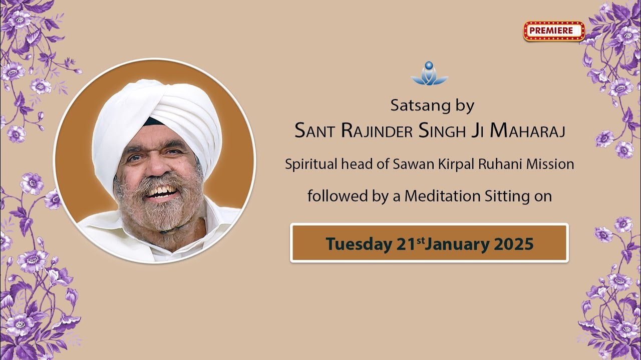 Satsang By Sant Rajinder Singh Ji Maharaj - Jan 21, 2025