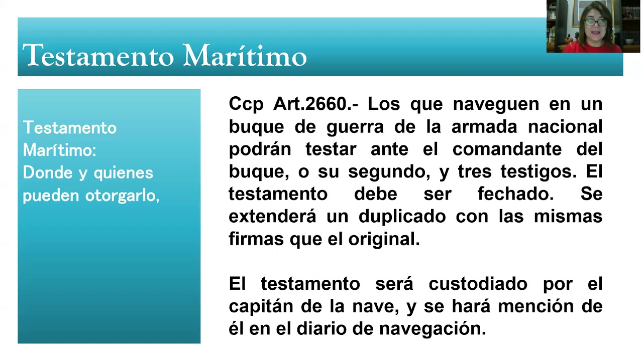 SUCESIONES 4 - TESTAMENTO MILITAR MARITIMO EPIDEMIA - BY ALBA AVALOS