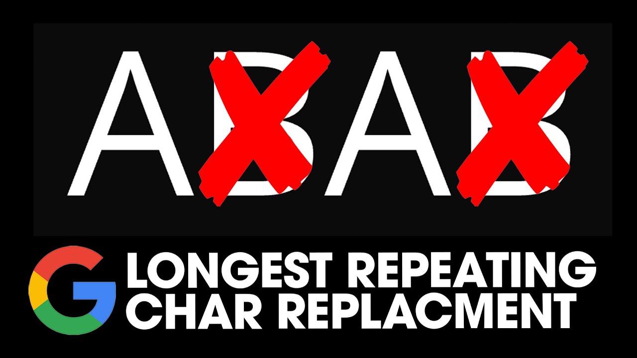 Longest Repeating Character Replacement - 424. LeetCode - Java