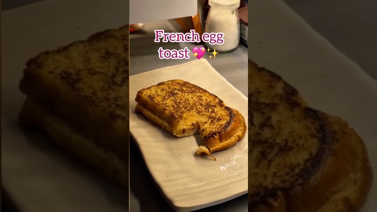 Viral French 🥚 toast receipe 