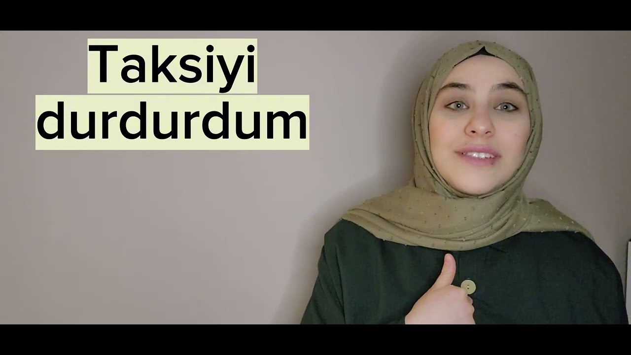 معنى كلمة dur التي يستخدمها الأتراك بكثرة | تعلم التركية من الصفر