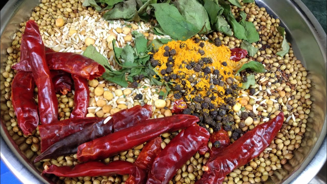 South indian Sambhar Masala Recipe/घर मे सांभर मसाला बनाने का आसान तरीका /how to make sambhar masala