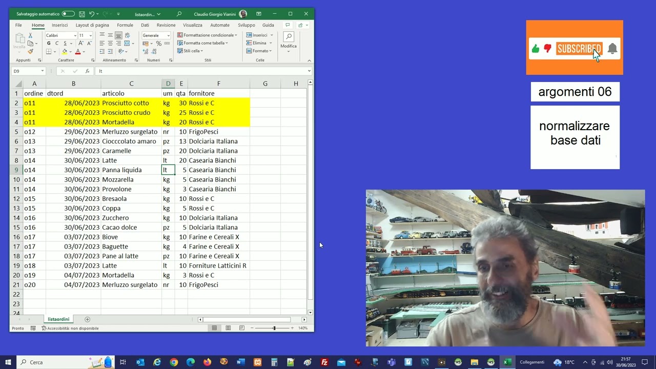 Argomenti06 - Normalizzare un database
