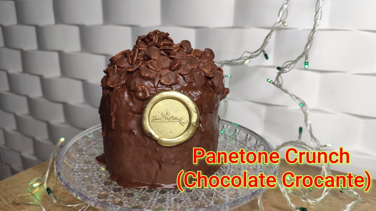 Panetone Recheado CRUNCH (Chocolate Crocante) #chocotone #crunchcake #natal2025 #crunch 