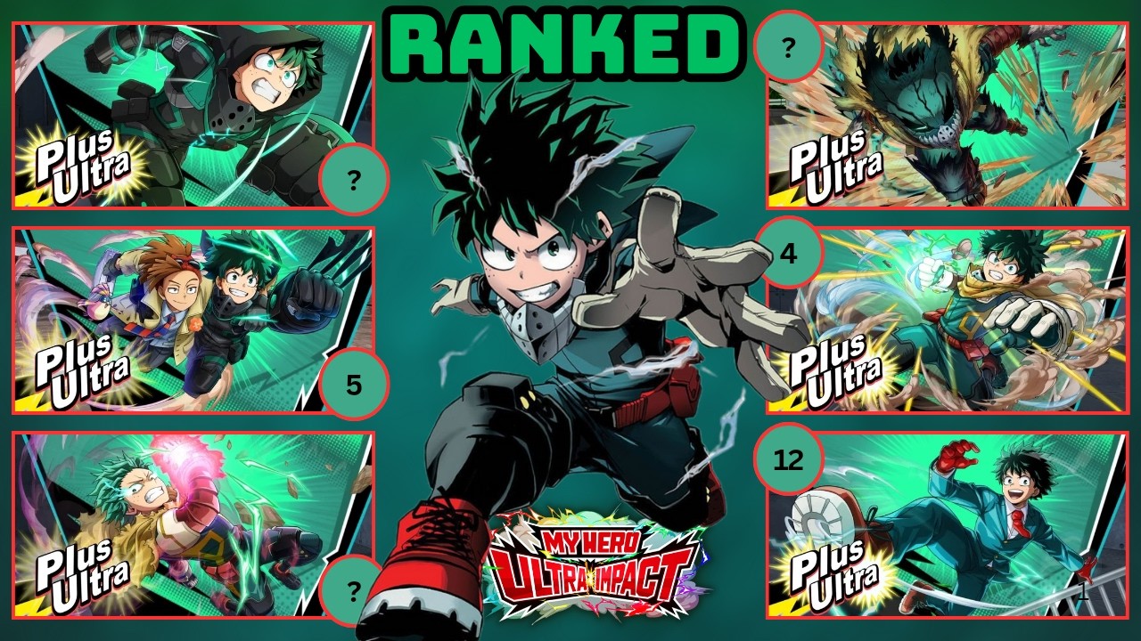Deku’s Plus Ultra Moves – Worst to Best | My Hero Ultra Impact Tier List
