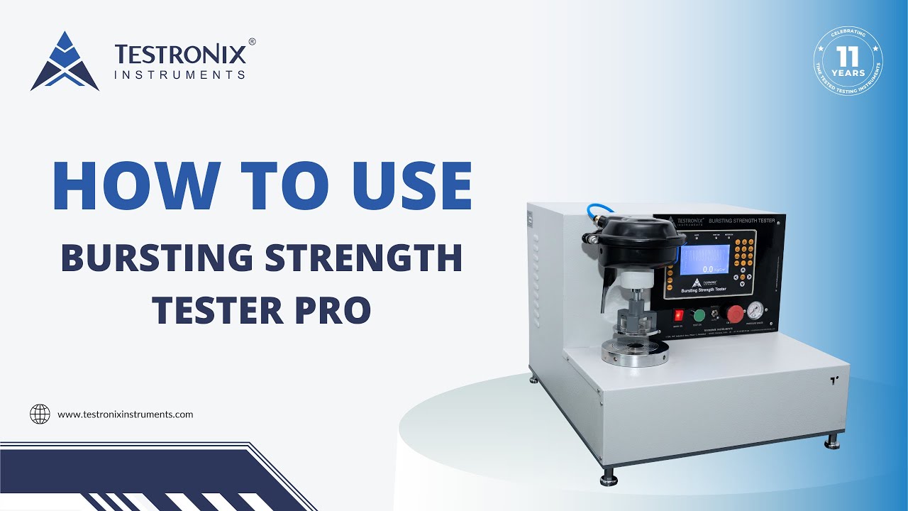 How to Use Bursting Strength Tester Pro