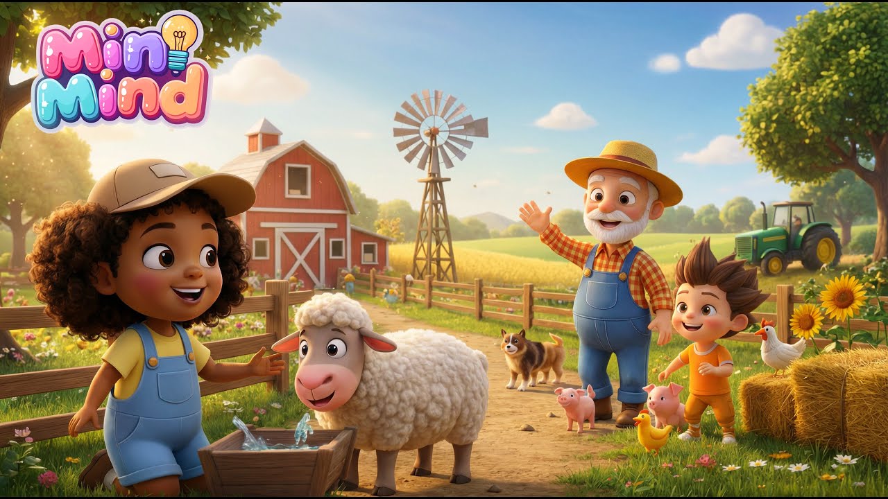 MiniMind Фермерские животные для детей | Веселый день на ферме 🐮🌾 | Животные и звуки для детей
