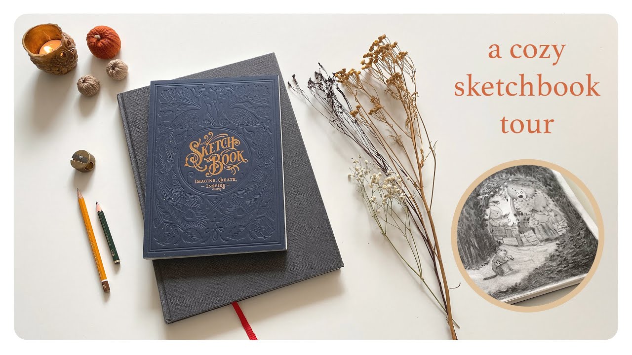 🍂 A cozy Sketchbook Tour • Picture Book Illustrator edition! 🍁