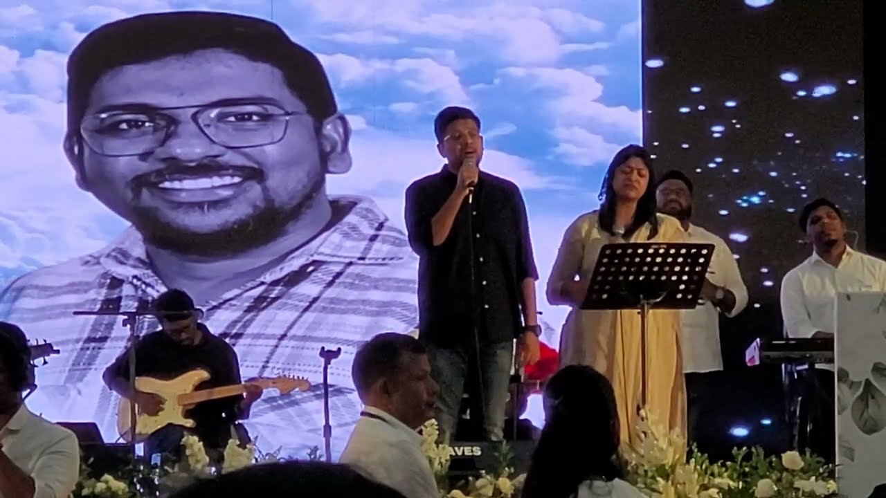 നിത്യതയിൽ ചേർക്കപ്പെട്ട Jijin ൻ്റെ Funeral Service ൽ Immanuel Henry & Sruthy Joy