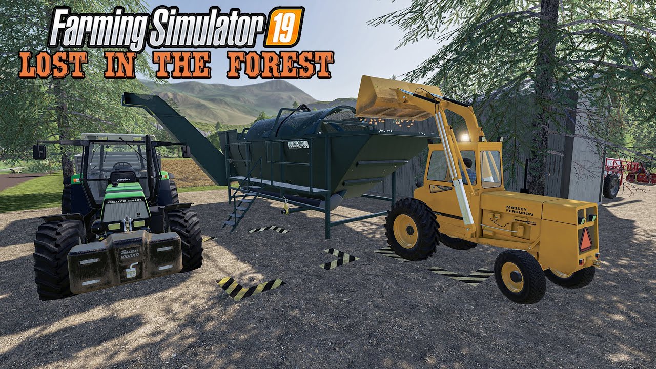 Washing Potatoes in the Forest, First Harvest - Farming Simulator 19 Timelapse