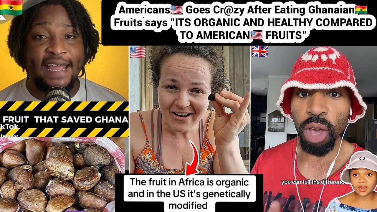 White People Goes Cr@zy After Eating Ghana🇬🇭 Grown Fruits-- Its Organic Compared To Foreign Fruits