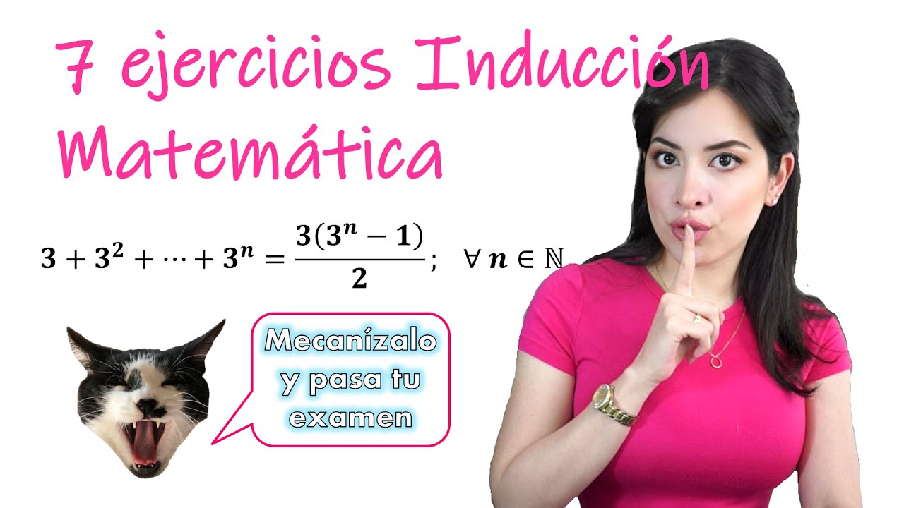 7 EJERCICIOS PASO A PASO DE INDUCCIÓN MATEMÁTICA