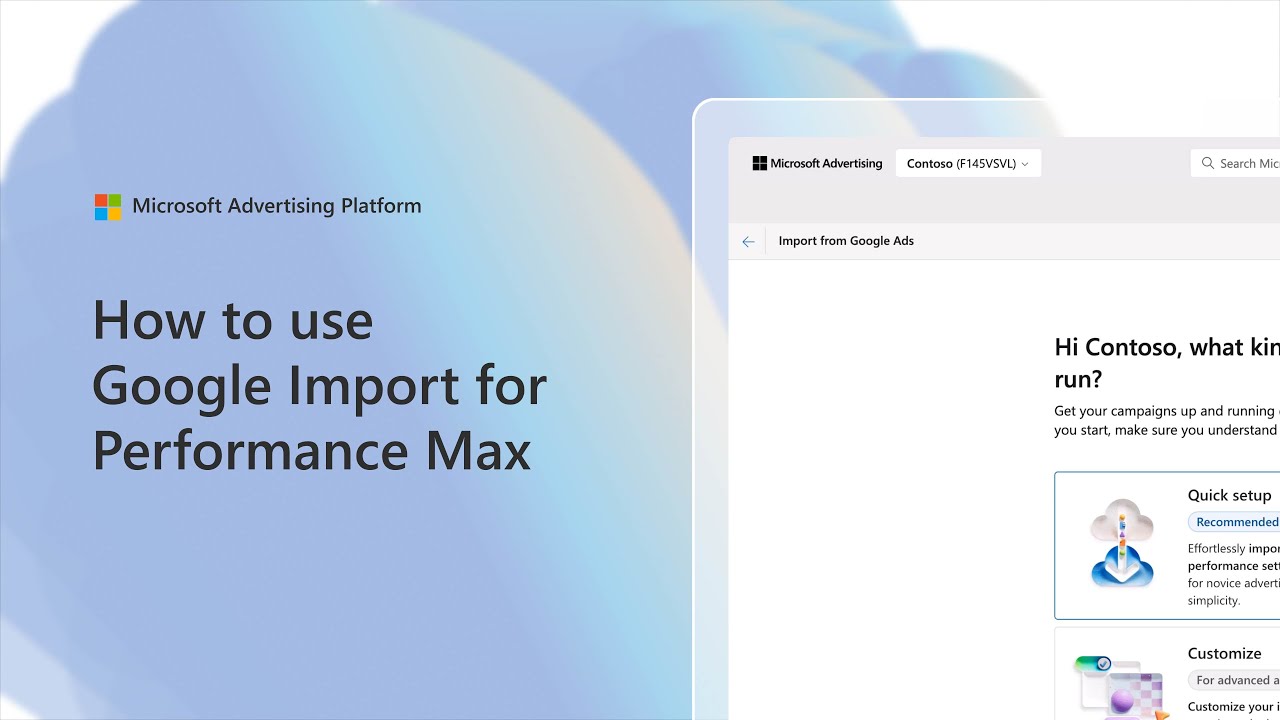 How to use Google Import for Performance Max