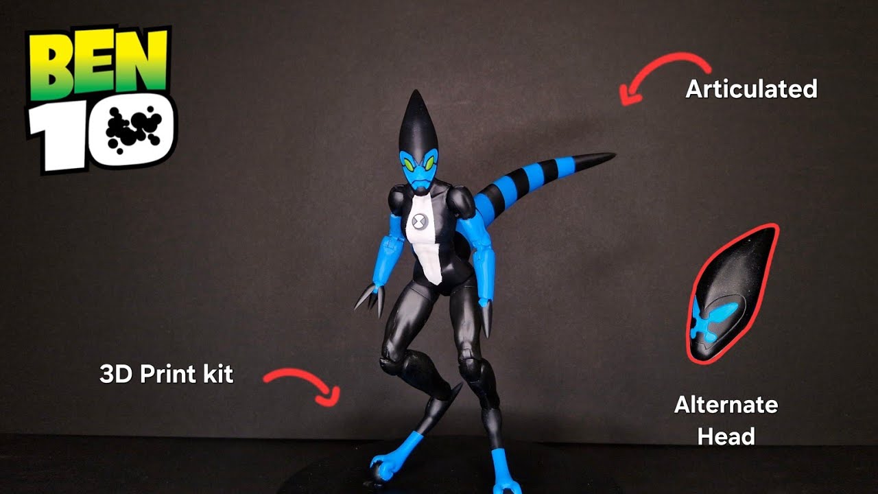Custom XLR8 Figure - Ben 10 Marvel Legends Style