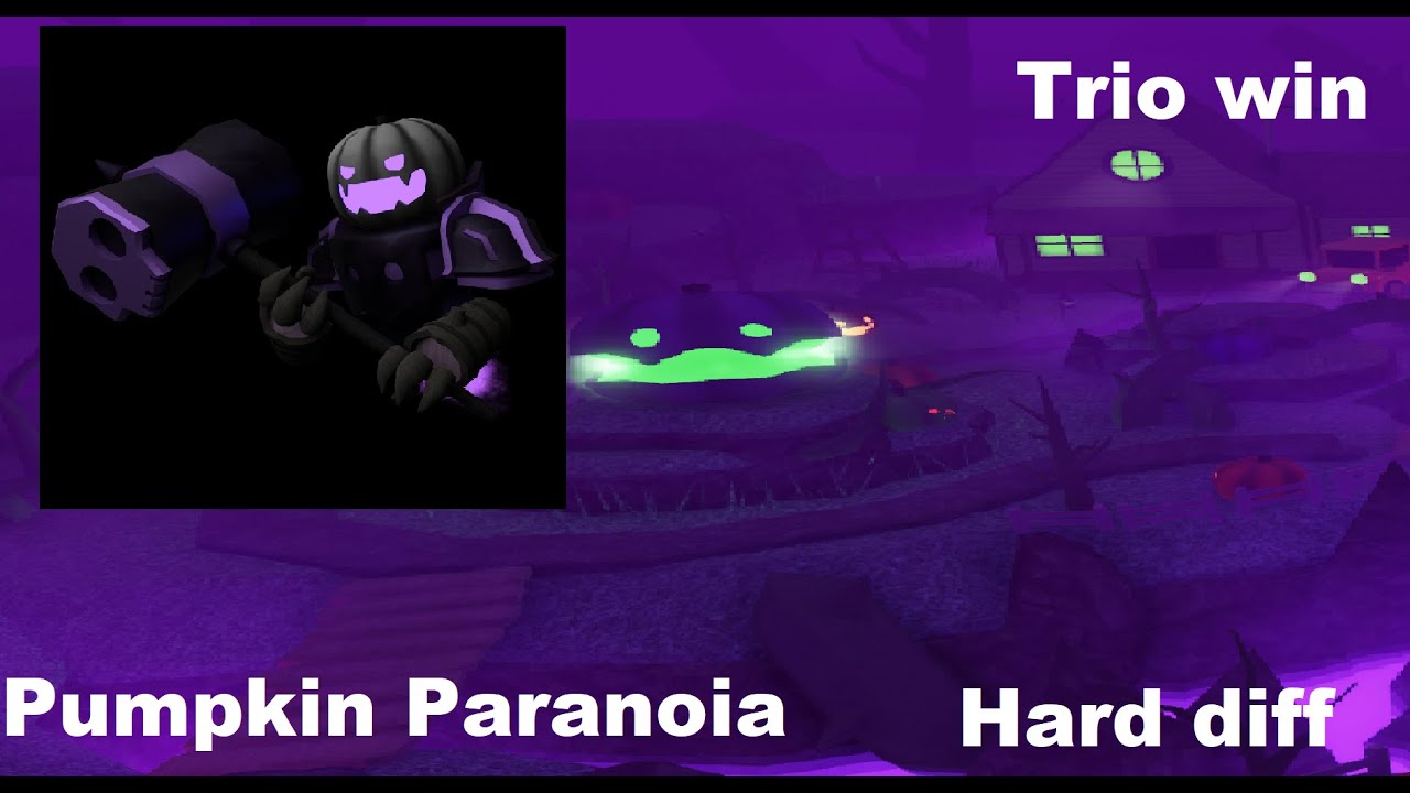 Pumpkin Paranoia Trio (Tower Heroes) Hard diff
