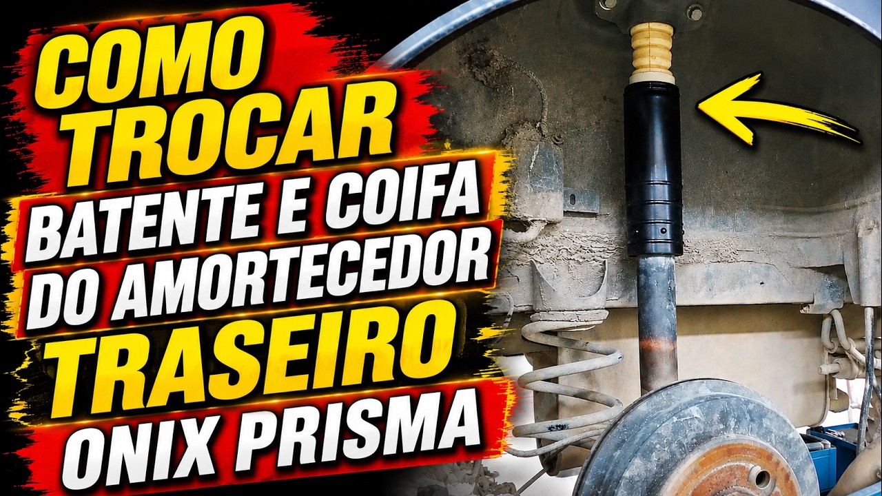 Como Trocar Batente E Coifa Dos Amortecedores Traseiro GM Onix Prisma 1.0 1.4/Veja Posição Correta!