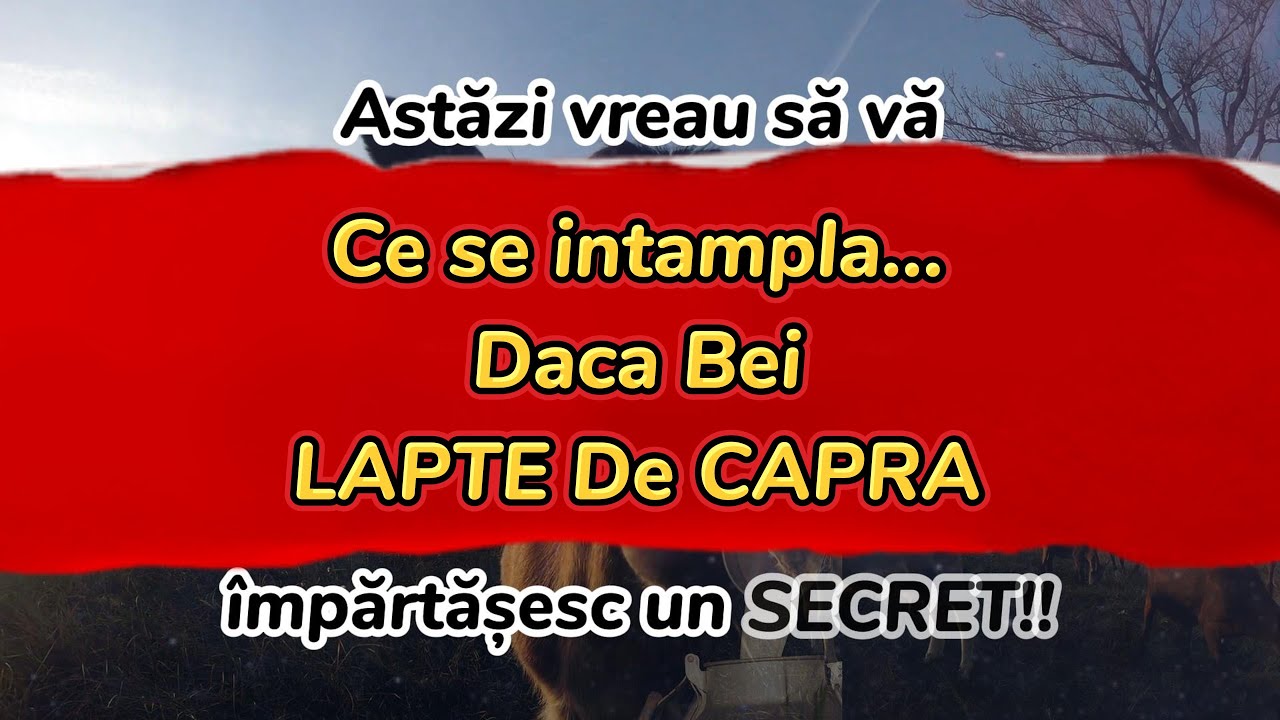lapte de capra salveaza vieti!