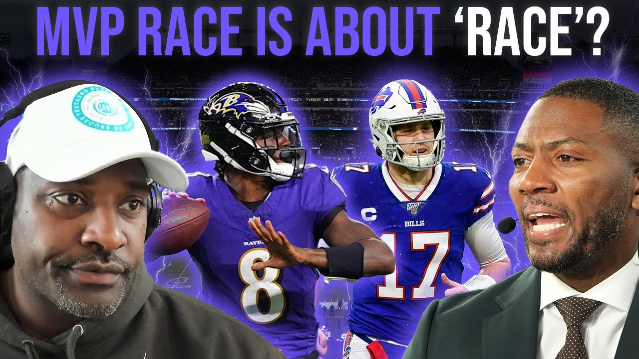 Ryan Clark Drops the BIG JOKER Race Card in the MVP Debate: Lamar Jackson vs. Josh Allen 🔥 🏈