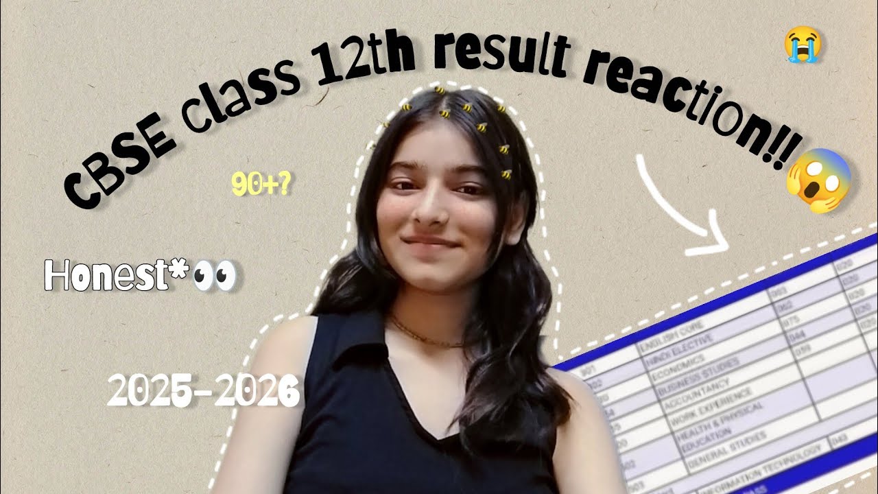 CBSE CLASS 12TH RESULT REACTION 😱😭|| HONEST REACTION**✨ ||
