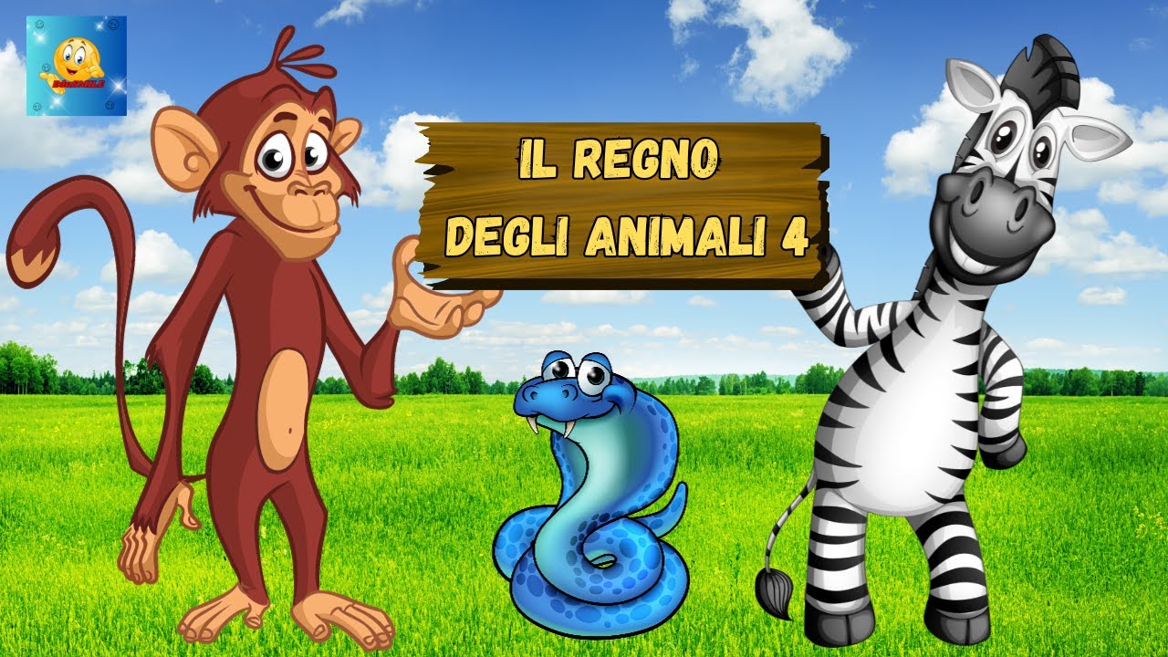 ANIMALI PER BAMBINI | IL REGNO DEGLI ANIMALI 4 | nomi, caratteristiche e suoni reali degli animali