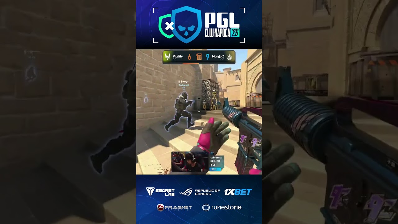 The retake ends with a KNIFE KILL from ZywOo and total humiliation #pgl #clujnapoca #cs #cs2