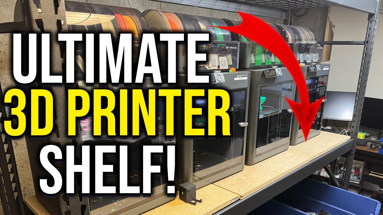 Building the ULTIMATE 3D Printer Shelf Setup! (Heavy-Duty 3-Tier Storage Upgrade)