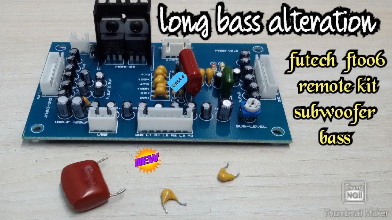 HOW TO SUBWOOFER BASS INCREASE || FT006 REMOTE KIT || LONG BASS