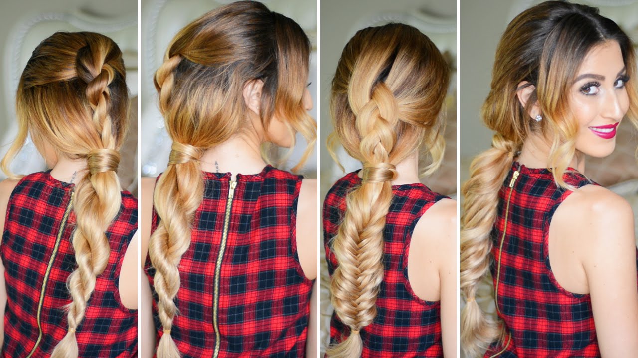 Easy Heatless Braided Ponytail Hairstyles