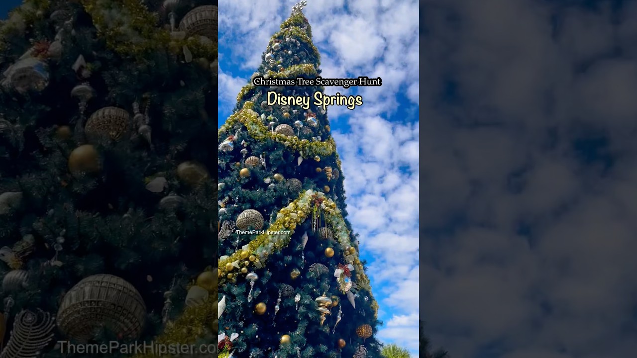 🎄Disney Springs Christmas Tree Trail Stroll is here!