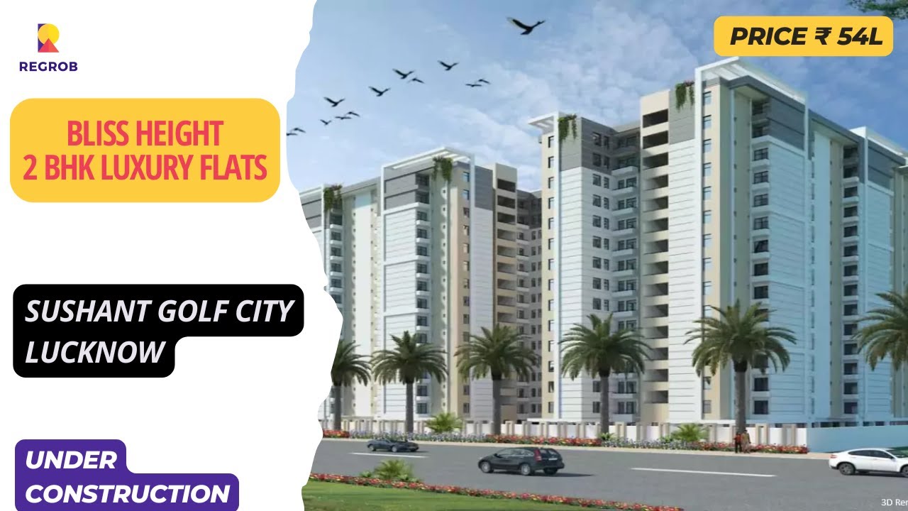2 BHK Flats in Bliss Delight |☎+91-7428092718 | Flats For Sale in Sushant Golf City Lucknow #2hbk
