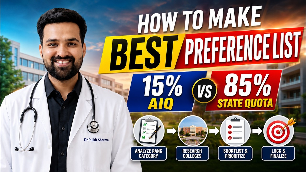 NEET 2026 | How To Select Best College | Best College Preference List | AIQ VS STATE QUOTA