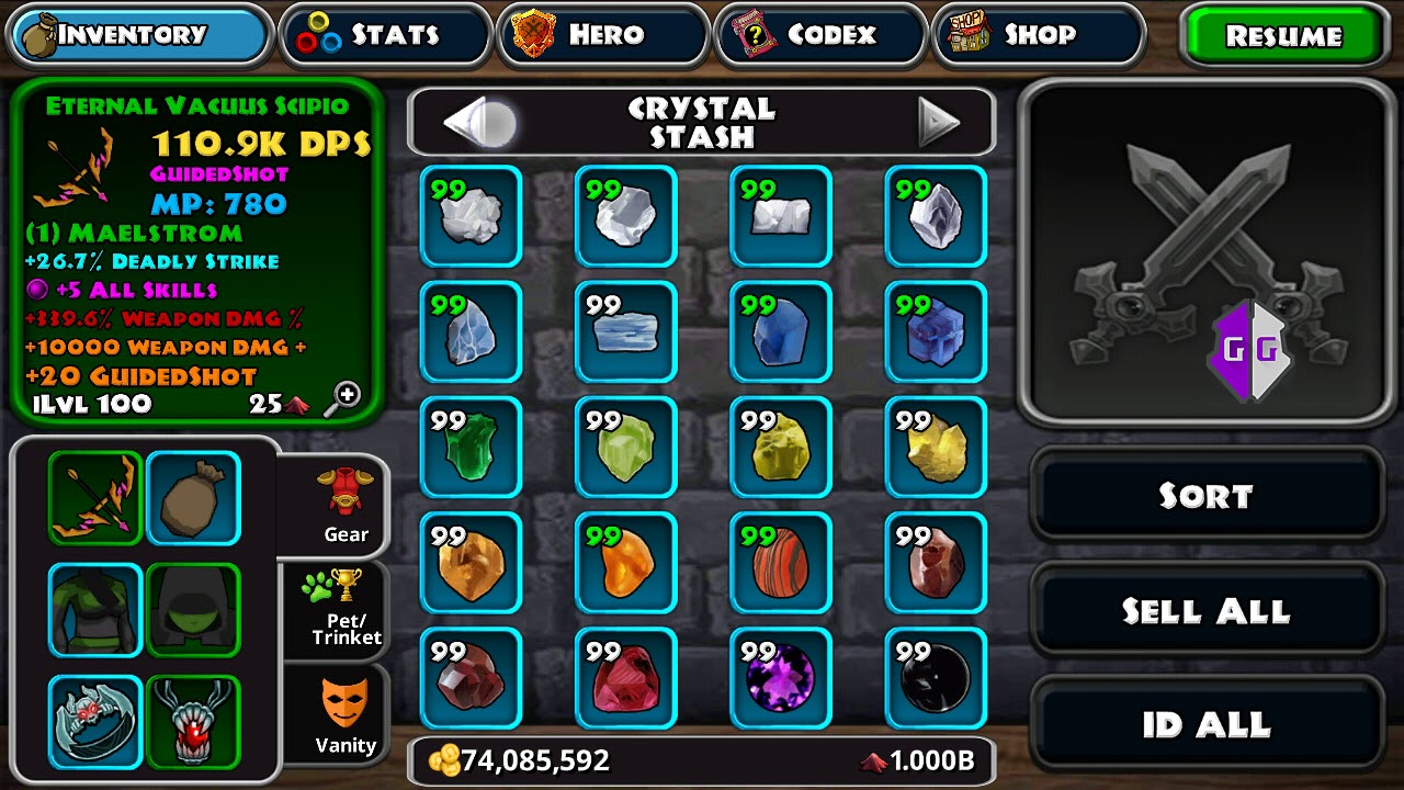 Dungeon Quest HACK Eternal Item