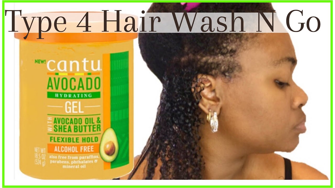 Wash N Go |Type 4 Natural Hair| Ft. Cantu Avocado Hydrating Gel