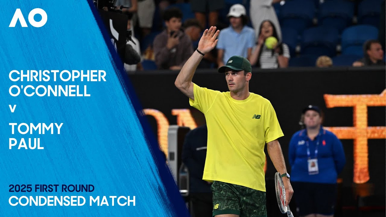 Christopher O'Connell v Tommy Paul Condensed Match | Australian Open 2025 First Round