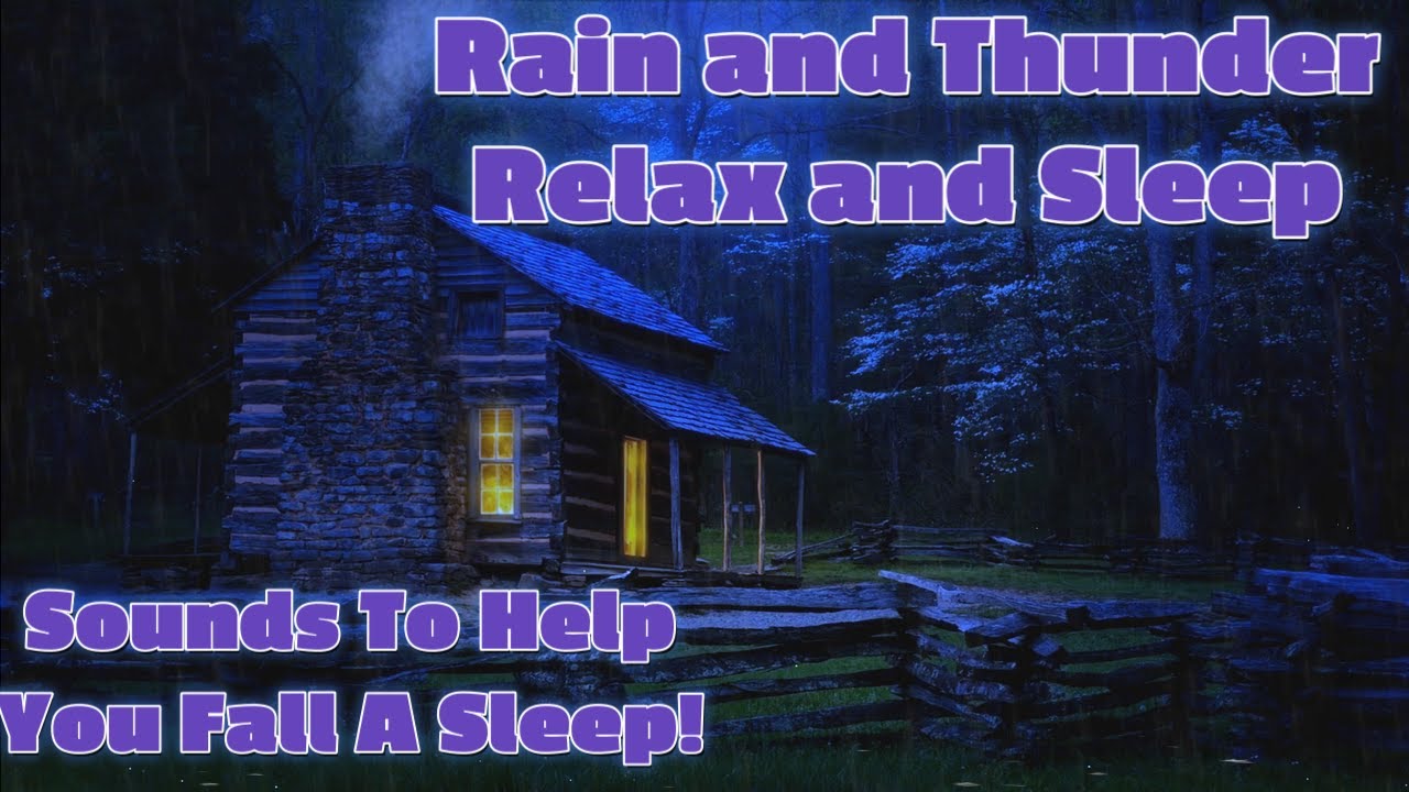 Relaxing Rain And Thunder, Sounds to Fall a sleep too #asmr